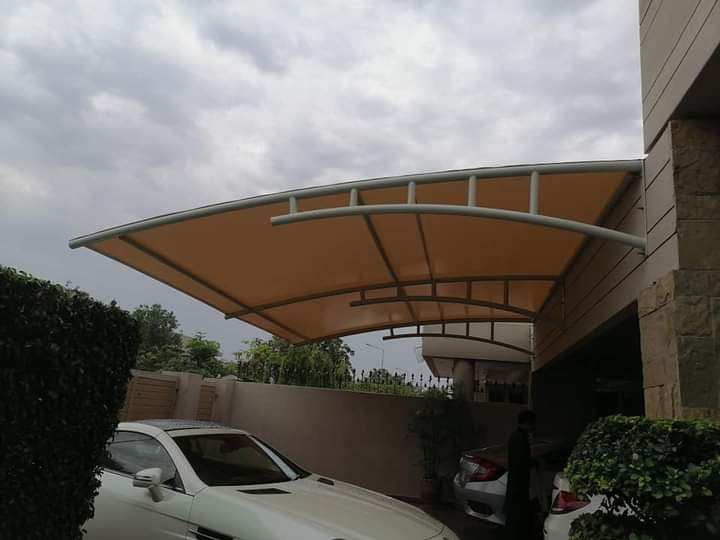 wall mount car parking shade