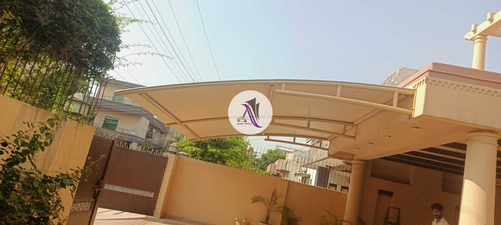wall mount car parking shade