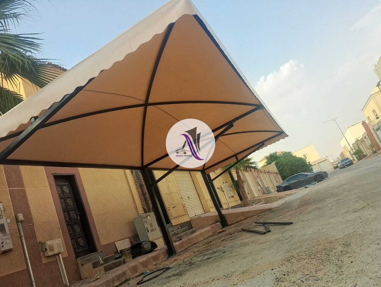 wall mount car parking shade