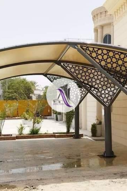 beautiful car parking shade