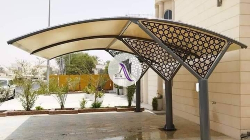 beautiful car parking shade