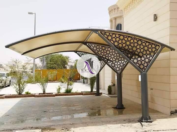 beautiful car parking shade