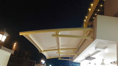 wall mount car parking shade